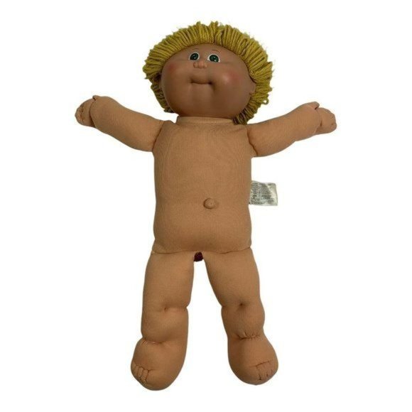 Cabbage Patch Dolls Vintage Girl Boy Blonde Hair 1978 1982 - Picture 4 of 12